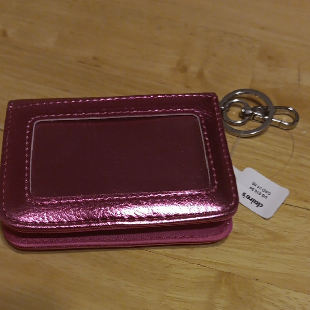 Claire's Pink and Silver Rhinestone Card Wallet NWT - Picture 5 of 6